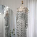 Long Sleeve Long Slim Fishtail Dress - Image 2