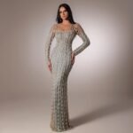 Long Sleeve Long Slim Fishtail Dress