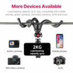 Black Octopus Mobile Phone Clip Gimbal Tripod Set - Image 6
