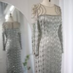 Long Sleeve Long Slim Fishtail Dress - Image 4