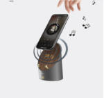 Wooden Speaker Smart Induction Speaker Phone Holder - Image 6