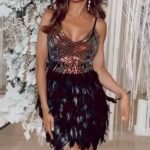 Suspenders Sleeveless Tight Sequins Dress - Image 8