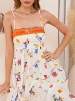 Printed Square Neck Cami Dress