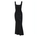 Low-cut U-neck Sequin Hot Drilling Hip Spaghetti Straps Dress - Image 5