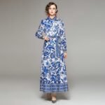 Printed Long Sleeve Dress - Image 2
