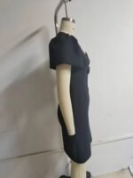A1. Tube Top Three Bowknot Connection Hollowed Fashion Puff Sleeve - Image 2