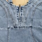 New U-neck Suspender Denim Dress - Image 4