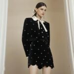 Younger Velvet Suit Top And Skirt Two-piece Set - Image 2