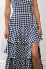 Jade By Jane Gingham Tiered Maxi Dress - Image 6