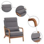 LuneluX_Home – Scandinavian Lounge Chair (Dark Gray)