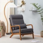 LuneluX_Home – Scandinavian Lounge Chair (Dark Gray) - Image 3