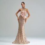 “Champagne Glam” Halter Mermaid Dress