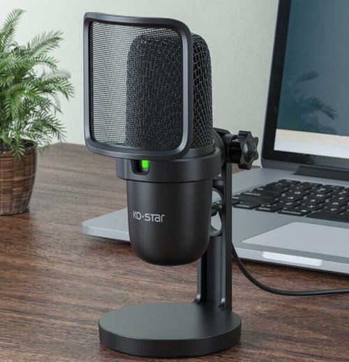 9fef8914-37b3-4c3c-8d2d-fba84ace29ba.jpg Notebook Computer Game Voice Live Broadcast USB Microphone - Image 1