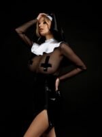 Nun Latex Dress Halloween - Image 2