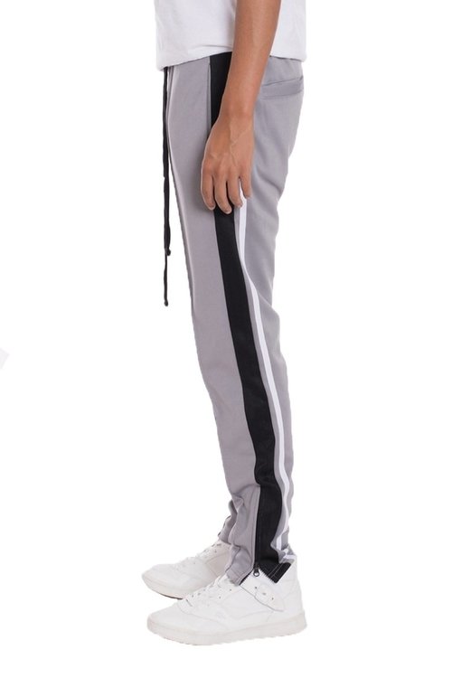 GREY_W_bed184df-eff5-4529-b508-e2d32c37e635.jpg TRICOT STRIPED TRACK PANTS - Image 1