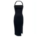 Elegant Backless Halter Dress - Image 5