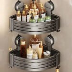 Perforation-Free Bathroom Storage Tripod Wall-Mounted Adjustable - Image 5