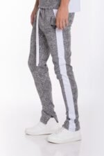 Print Track Pants with Side Stripe Streetwear Pants Skinny Fit TP0561