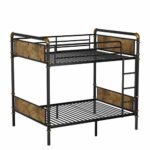 IronLoft™ – Twin XL Metal Bunk Bed with Rustic Wood - Image 10