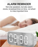 LED Display Alarm Clock Wireless Bluetooth Speakers - Image 3