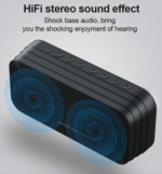 LED Display Alarm Clock Wireless Bluetooth Speakers - Image 4