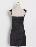 Square Collar Sleeveless High Waist Solid Minimalist dress - Image 4