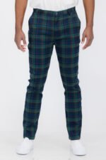 Plaid Slim Fit Trouser Pants SR007 - Image 2