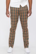 Plaid Slim Fit Trouser Pants SR001 - Image 2