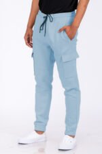 Cotton Blend Cargo Joggers J114 - Image 2