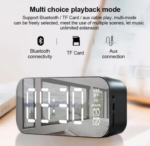 LED Display Alarm Clock Wireless Bluetooth Speakers - Image 2