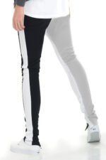 SLICE TRACK PANTS TWO TONE COLOR BLOCK JOGGERS P159 - Image 3