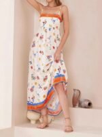 Printed Square Neck Cami Dress - Image 2