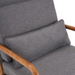LuneluX_Home – Scandinavian Lounge Chair (Dark Gray) - Image 2