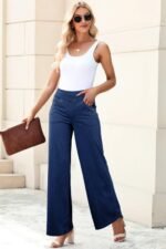 Sail Blue Medium Wash Straight Leg Loose Casual Jeans - Image 2