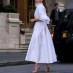 Fashion Lapel Belt Dress - Image 2