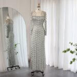 Long Sleeve Long Slim Fishtail Dress - Image 3