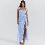 Fashionable Stringy Selvedge Stitching Temperament Dress - Image 8