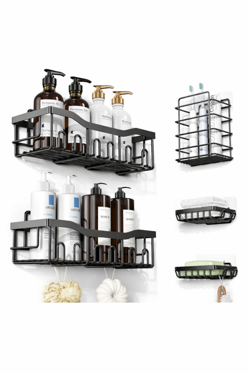 getpubthumb-32.png Adhesive Wall Mounted Bathroom Organizer Set - Image 1